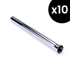 Chrome Straw 10 PCS Snorting Accessory